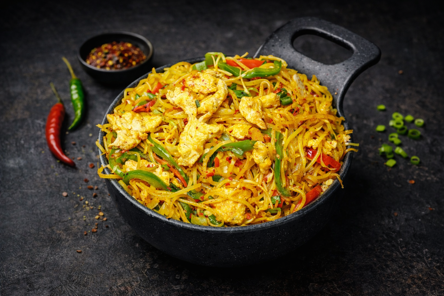 Authentic Egg Hakka Noodles in Hyderabad