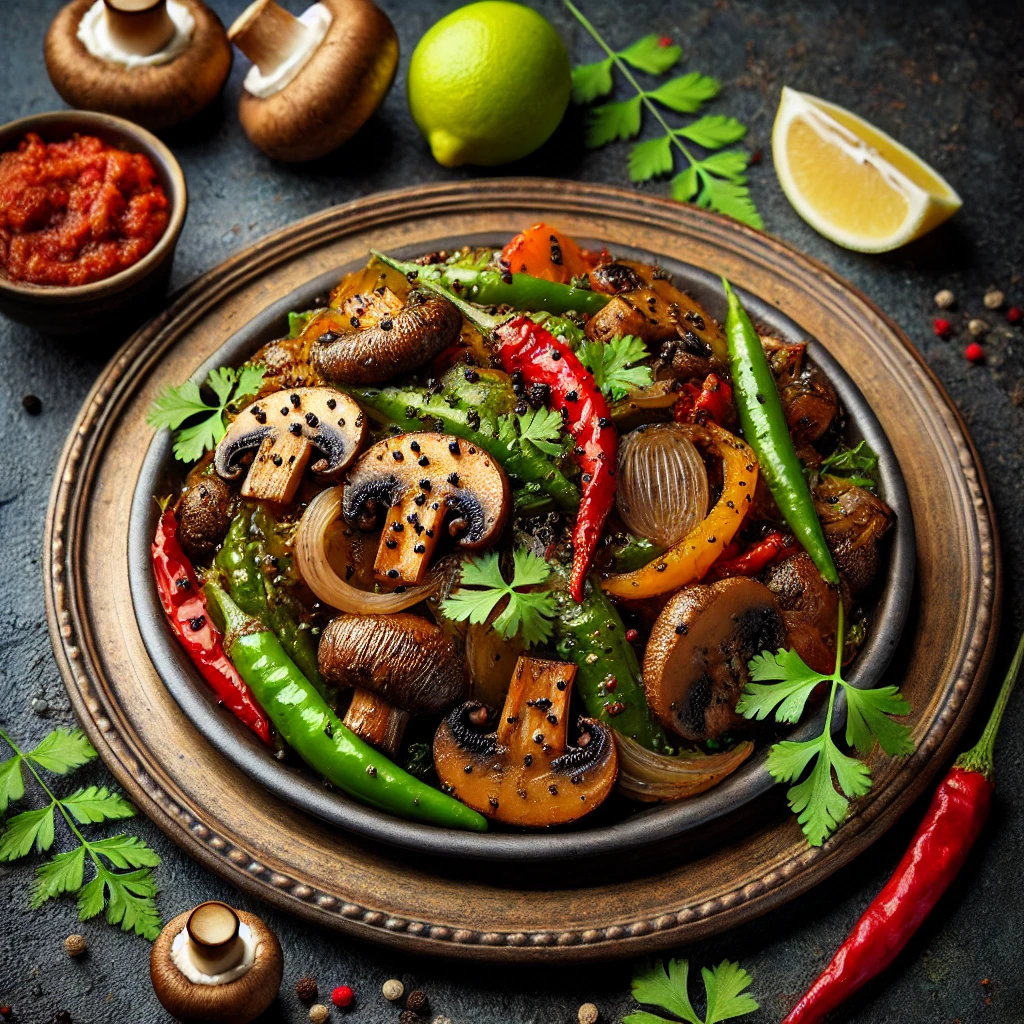 Mushroom Pepper Fry